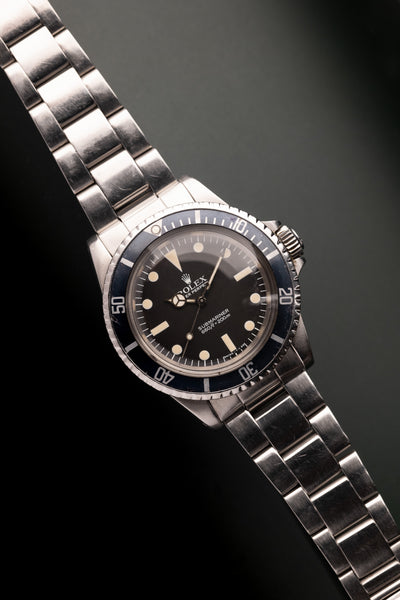 1983 Rolex 5513 MK5 Maxi Submariner Faded Blue Insert