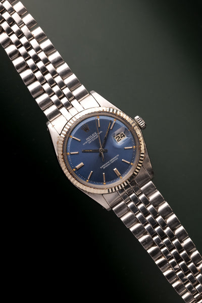 1972 Rolex 1601 Pumpkin & Blue Sigma Dial DateJust