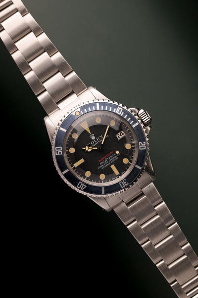 1972 Rolex 1680 Mark IV Submariner Faded Blue Aftermarket Insert