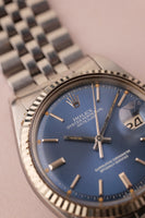 1972 Rolex 1601 Pumpkin & Blue Sigma Dial DateJust