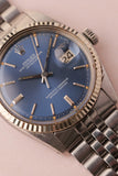 1972 Rolex 1601 Pumpkin & Blue Sigma Dial DateJust