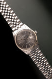 1970 Rolex 1601 Grey Sunburst DateJust With Papers Unpolished