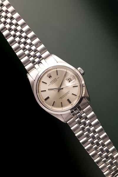 1971 Rolex 1600 Silver Dial DateJust Unpolished