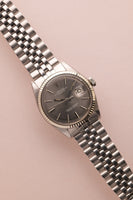 1970 Rolex 1601 Grey Sunburst DateJust With Papers Unpolished