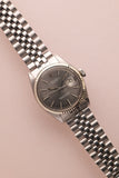 1970 Rolex 1601 Grey Sunburst DateJust With Papers Unpolished