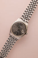 1970 Rolex 1601 Grey Sunburst DateJust With Papers Unpolished