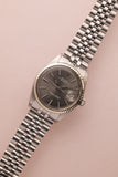 1970 Rolex 1601 Grey Sunburst DateJust With Papers Unpolished