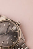 1970 Rolex 1601 Grey Sunburst DateJust With Papers Unpolished
