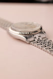 1970 Rolex 1601 Grey Sunburst DateJust With Papers Unpolished