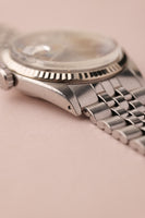 1970 Rolex 1601 Grey Sunburst DateJust With Papers Unpolished