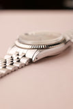 1970 Rolex 1601 Grey Sunburst DateJust With Papers Unpolished