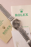1970 Rolex 1601 Grey Sunburst DateJust With Papers Unpolished