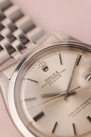 1971 Rolex 1600 Silver Dial DateJust Unpolished