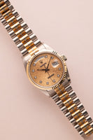 1986 Rolex 18039B Diamond Computer Dial Day-Date Unpolished