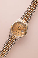 1986 Rolex 18039B Diamond Computer Dial Day-Date Unpolished
