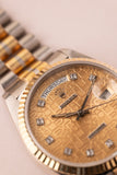 1986 Rolex 18039B Diamond Computer Dial Day-Date Unpolished