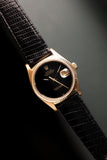 1978 Rolex 16018 Gold Date-Just Onyx Stone Dial