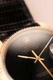 1978 Rolex 16018 Gold Date-Just Onyx Stone Dial