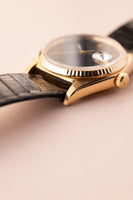1978 Rolex 16018 Gold Date-Just Onyx Stone Dial
