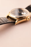 1978 Rolex 16018 Gold Date-Just Onyx Stone Dial