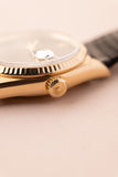 1978 Rolex 16018 Gold Date-Just Onyx Stone Dial