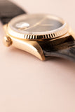 1978 Rolex 16018 Gold Date-Just Onyx Stone Dial