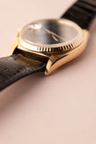 1978 Rolex 16018 Gold Date-Just Onyx Stone Dial