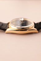 1978 Rolex 16018 Gold Date-Just Onyx Stone Dial