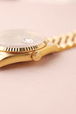 1990 Rolex 16238 Yellow Gold Date Just Diamond Onyx Dial