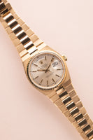 1983 Rolex 19018 Yellow Gold Day-Date Oysterquartz Silver Dial