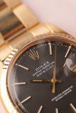 1971 Rolex 1601 Yellow Gold Matte Dial Date-Just