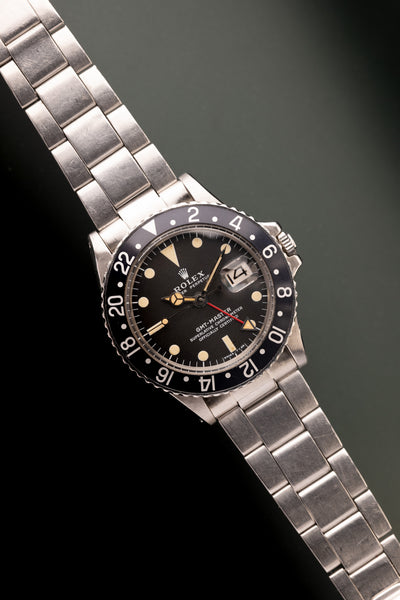 1971 Rolex 1675 MK2 Matte Dial Black Insert