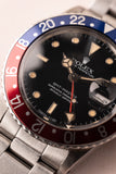 1986 Rolex 16750 Pumpkin Pepsi GMT With Papers - Unpolished
