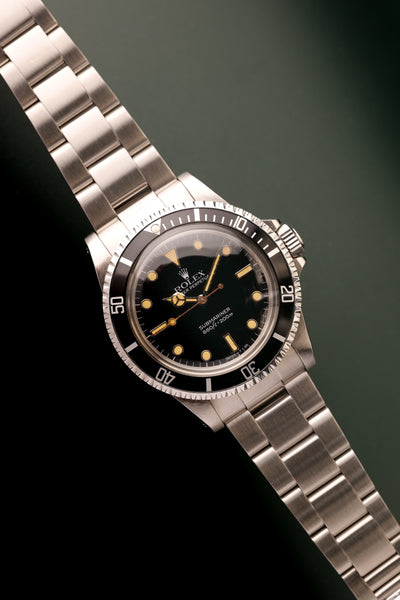 1984 Rolex 5513 Transitional Tritium Pumpkin Burn Submariner