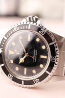 1984 Rolex 5513 Transitional Tritium Pumpkin Burn Submariner