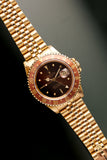 1984 Rolex 16758 Root beer Nipple Dial Yellow Gold GMT