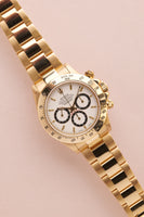 1993 Rolex 16528 Zenith Yellow Gold White Dial Daytona