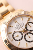 1993 Rolex 16528 Zenith Yellow Gold White Dial Daytona