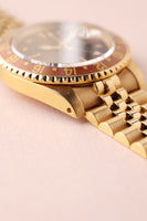 1984 Rolex 16758 Root beer Nipple Dial Yellow Gold GMT