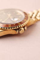 1984 Rolex 16758 Root beer Nipple Dial Yellow Gold GMT