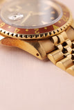 1984 Rolex 16758 Root beer Nipple Dial Yellow Gold GMT