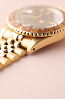 1984 Rolex 16758 Root beer Nipple Dial Yellow Gold GMT