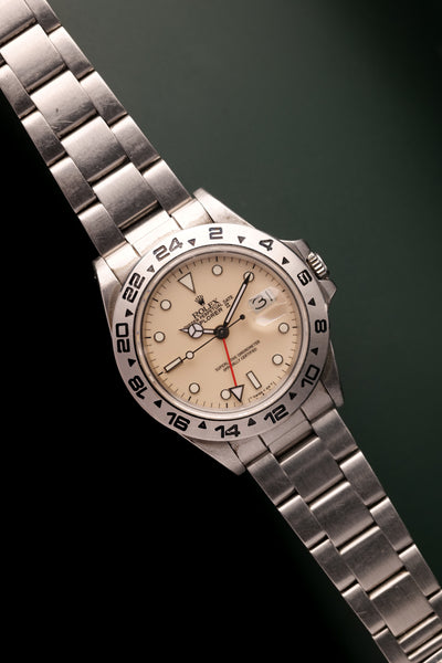 1984 Rolex 16550 Cream Panna Explorer Box & Papers