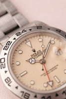 1984 Rolex 16550 Cream Panna Explorer Box & Papers
