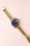1991 Rolex 16618 Violet Dial Yellow Gold Submariner