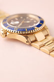 1991 Rolex 16618 Violet Dial Yellow Gold Submariner