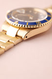 1991 Rolex 16618 Violet Dial Yellow Gold Submariner