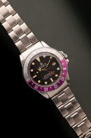 1967 Rolex 1675 MK0.5 “Long-E” Zinc-Sulfide Fuchsia GMT