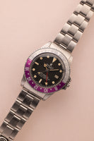 1967 Rolex 1675 MK0.5 “Long-E” Zinc-Sulfide Fuchsia GMT