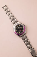 1967 Rolex 1675 MK0.5 “Long-E” Zinc-Sulfide Fuchsia GMT
